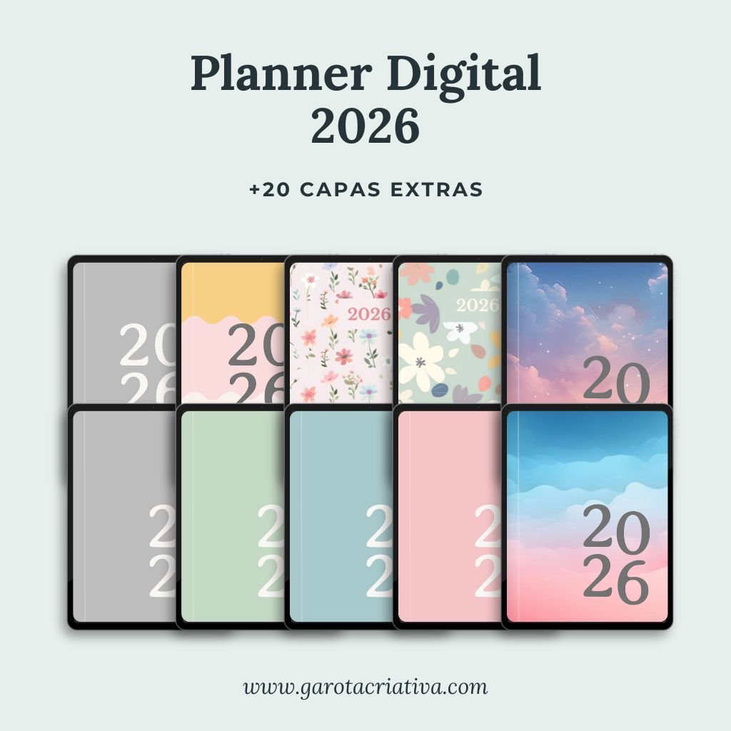 14 Planner Digital 2026 Capas